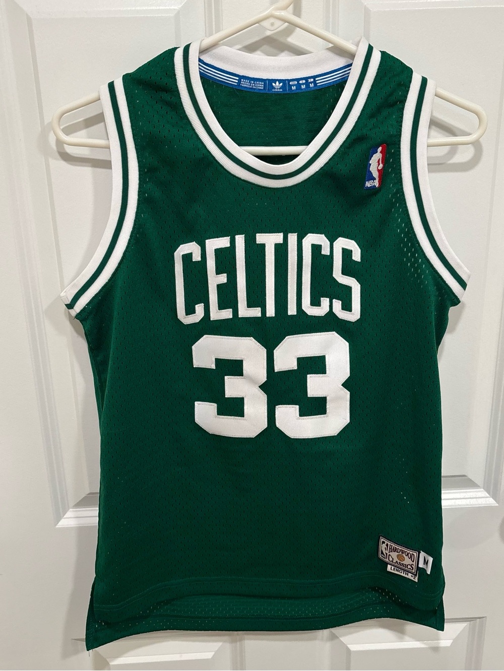 Adidas Hardwood Classics Boston Celtics Larry Bird #33 Jersey Boys Size Medium